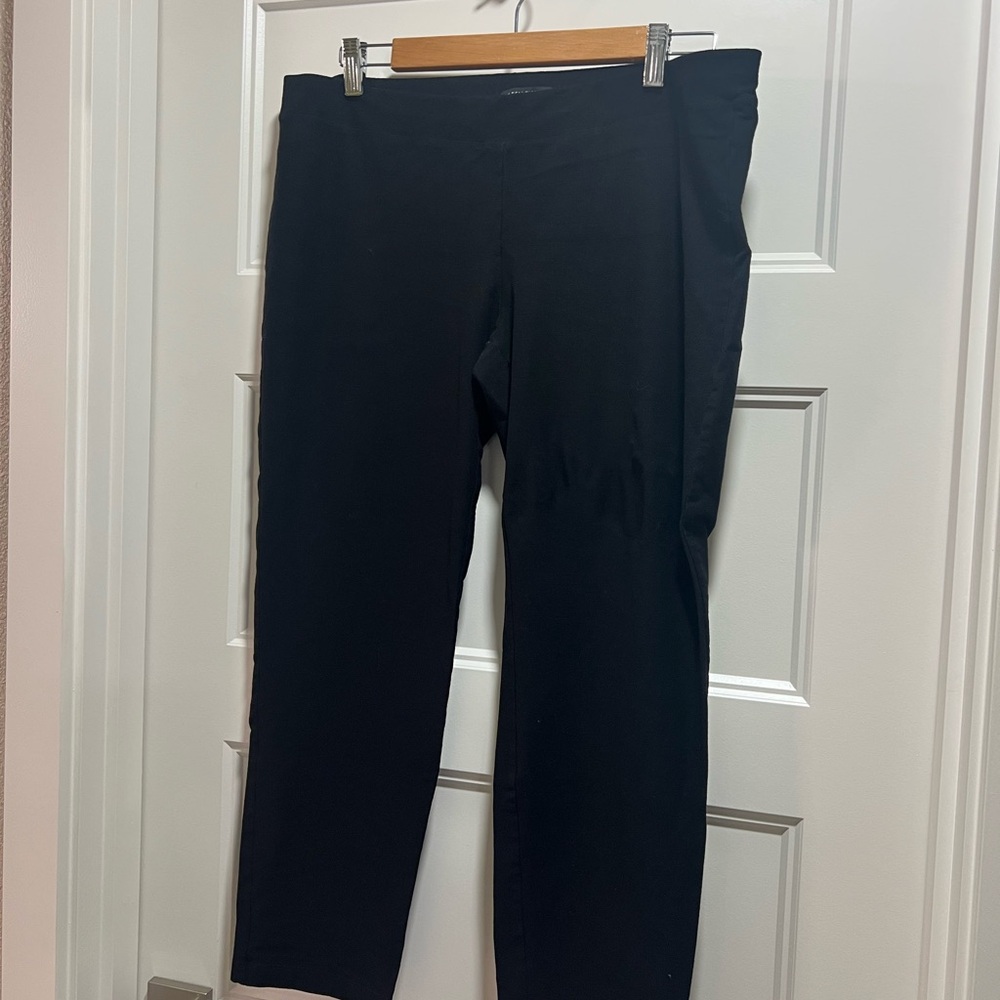 Eileen Fisher Black Dress Pants Straight Leg